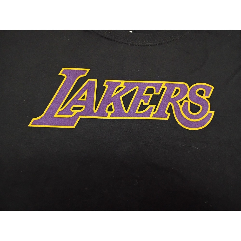 Fanatics Los Angeles Lakers LeBron James 23 Black Graphic T-Shirt Mens 3XL